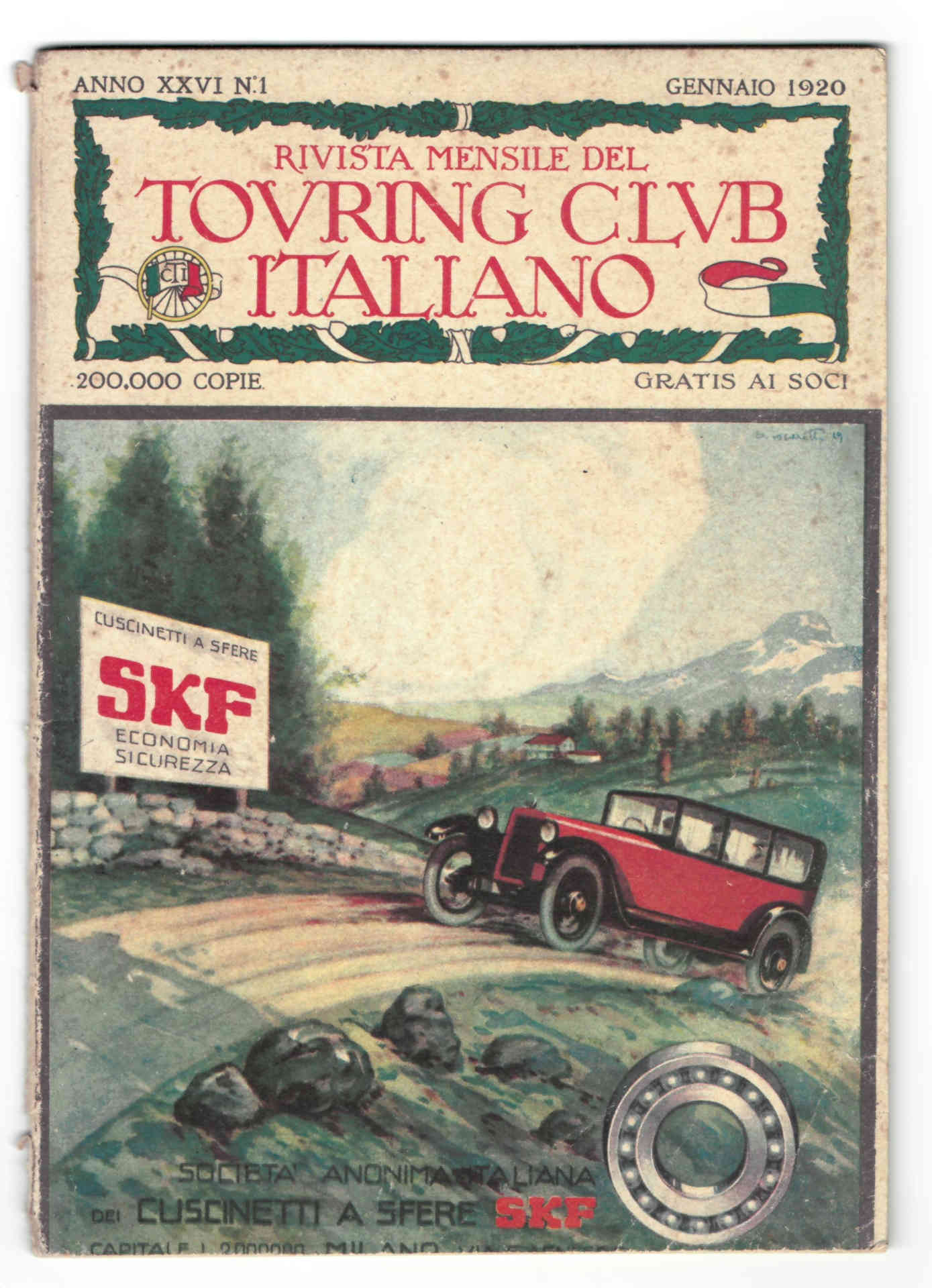 Touring Club Italiano 1920 N. 01 Gennaio