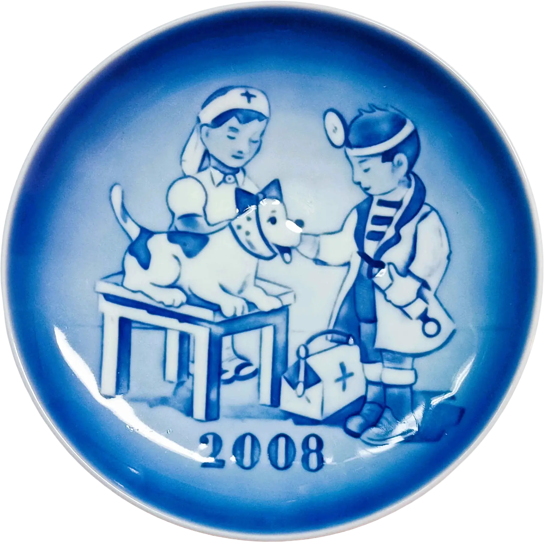 2008 Bing Grondahl - Piatto del Bambino - Children's Day The Little Veterinerian