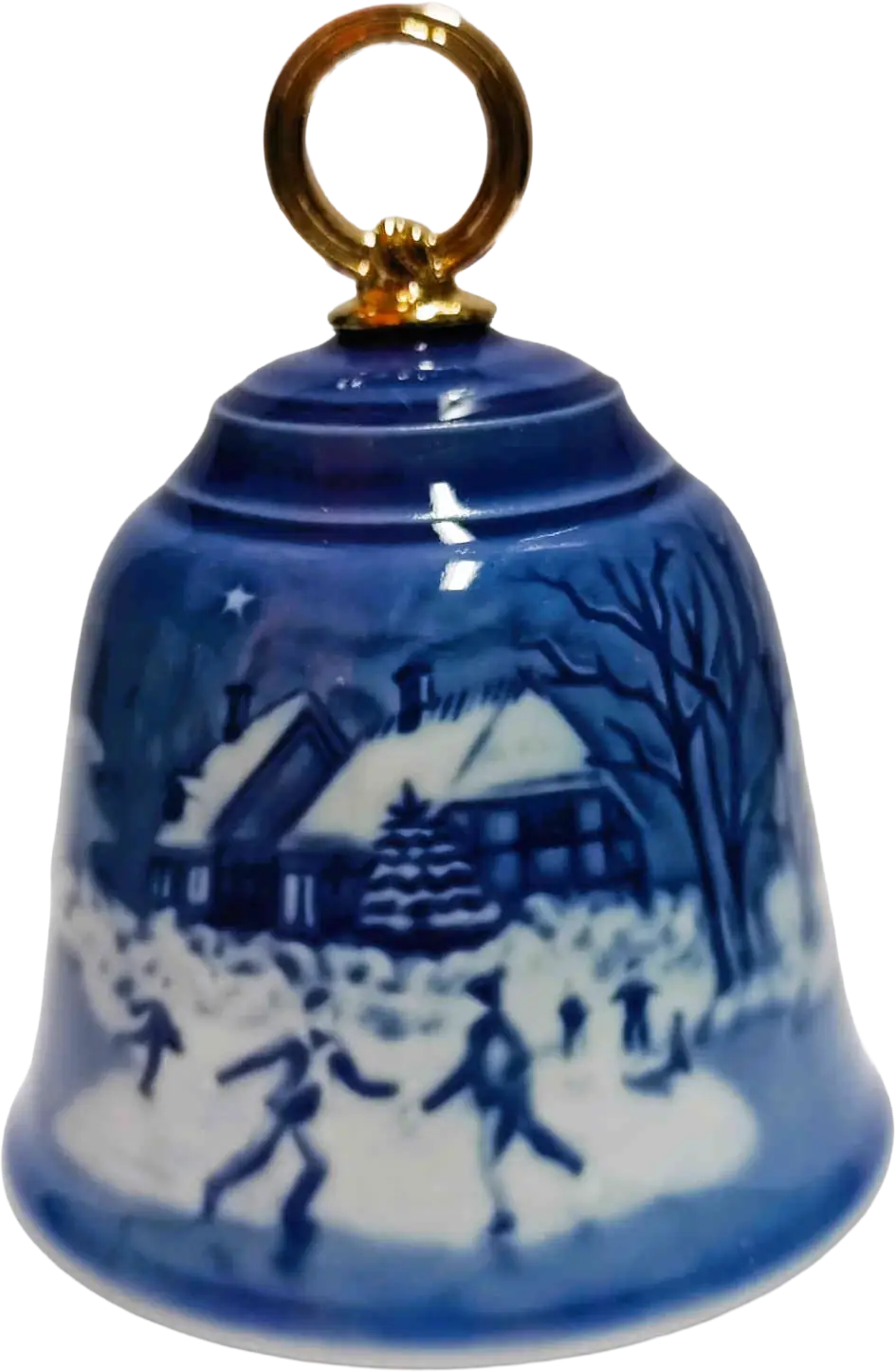 2010 Bing & Grøndahl Christmas Bell - Campanella di Natale - Ice dancing on the Lake
