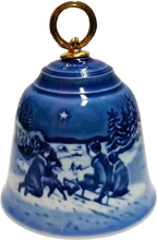 2014 Bing & Grøndahl Christmas Bell - Campanella di natale - Sledge ride in the snow