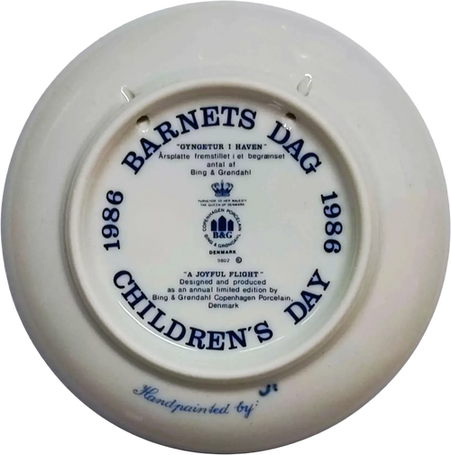BG-CHI-1986-piatto-bing-grondahl-childrens-day-plate-a-joyful-flight-back