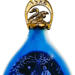 Goccia di Natale 1988 Bing & Grøndahl - Nel Giardino del Re - Edvard Jensen - Bianco; Blu; Oro