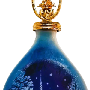 Goccia di Natale 1991 Bing & Grøndahl - La Borsa di Copenhagen a Natale - Edvard Jensen - Bianco; Blu; Oro