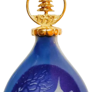 Goccia di Natale 1992 Bing & Grøndahl - Il Natale del Pastore - Jørgen Nielsen - Bianco; Blu; Oro