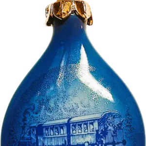 Goccia di Natale 2004 Royal Copenhagen - Treno di Natale - Sven Vestergaard - Bianco; Blu; Oro